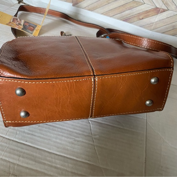 Patricia Nash Simona leather crossbody bag turquoise and diamond beaded - Picture 10 of 15